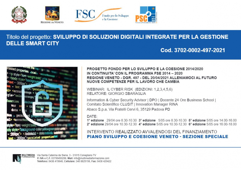 Formazione finanziata sulla sicurezza informatica