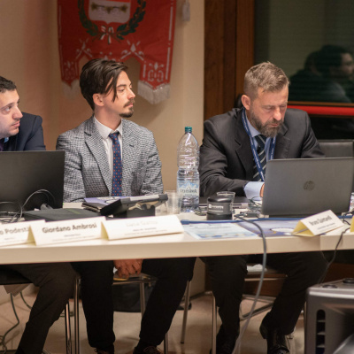 Negrar convegno SmartParking relatori da sx Simone Ambrosi Podesta