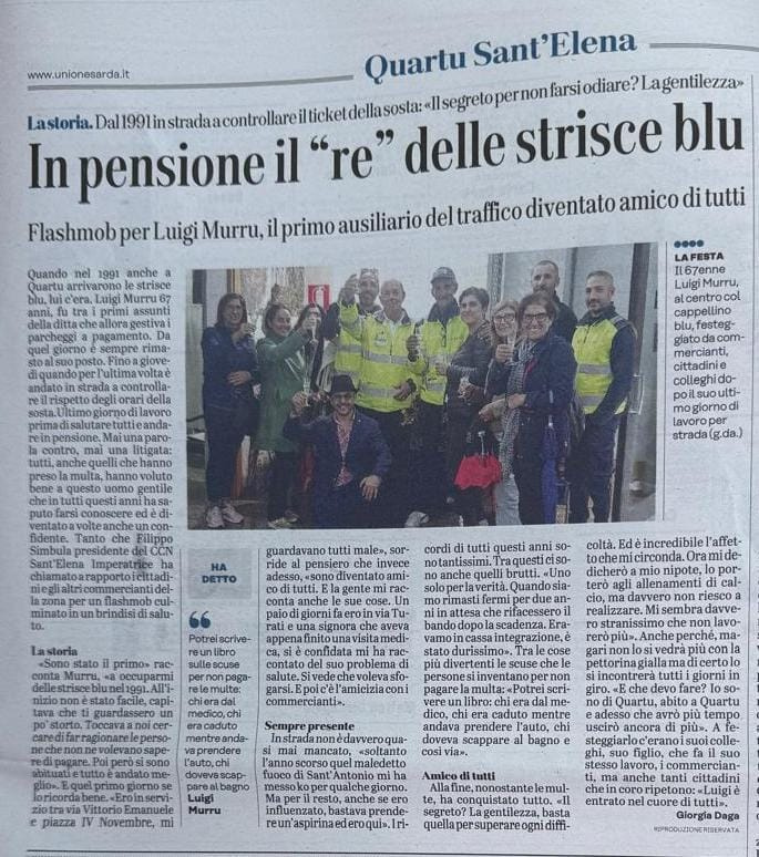 In pensione l'ausiliario gentile